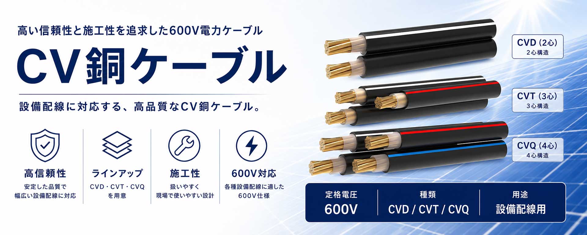 CV銅ケーブル
